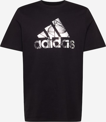ADIDAS PERFORMANCETehnička sportska majica - crna boja: prednji dio