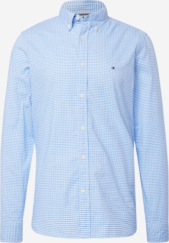 Coupe slim Chemise TOMMY HILFIGER en bleu : devant