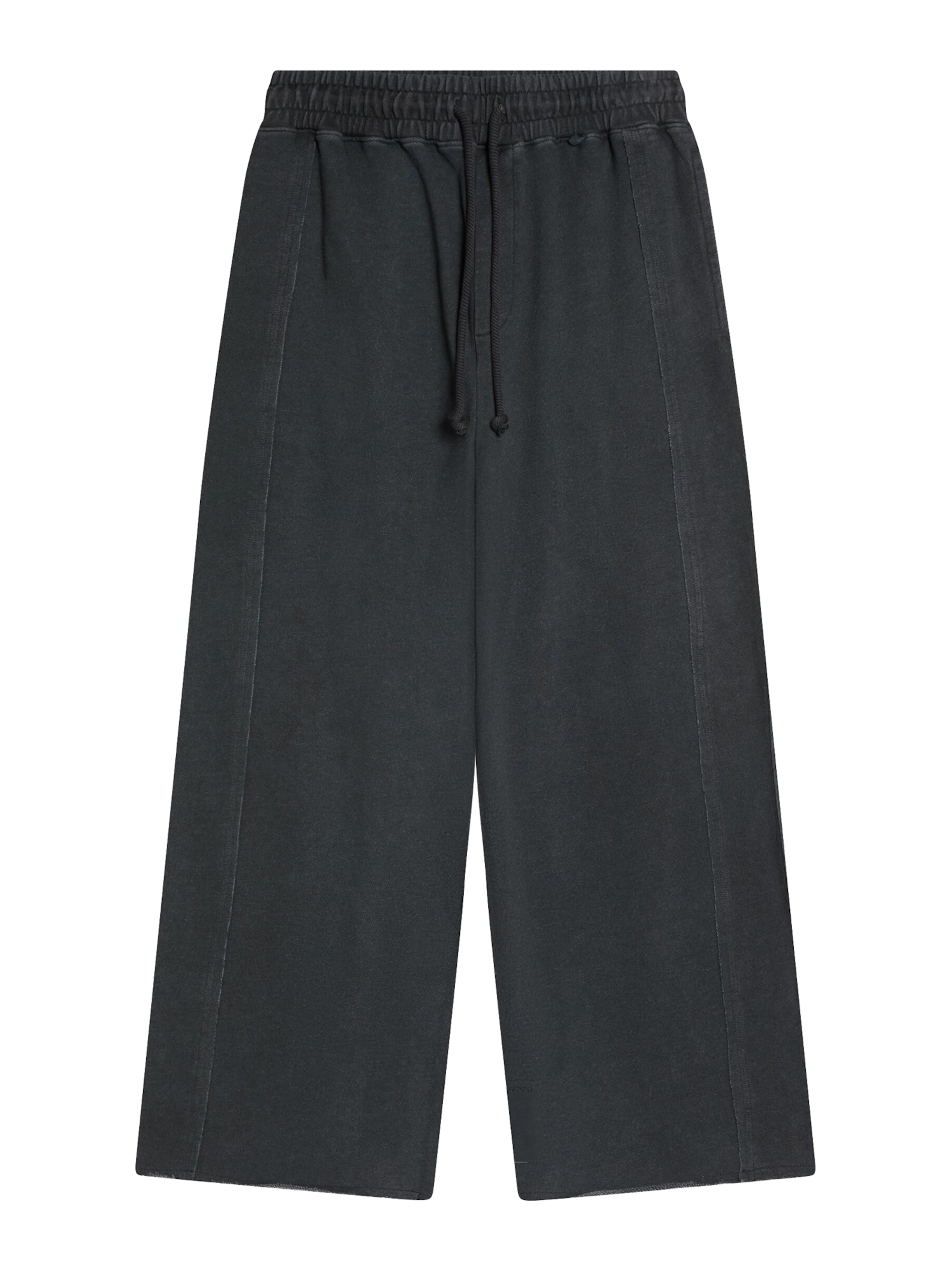 Bershka Широки крачоли Дънки в черно: отпред