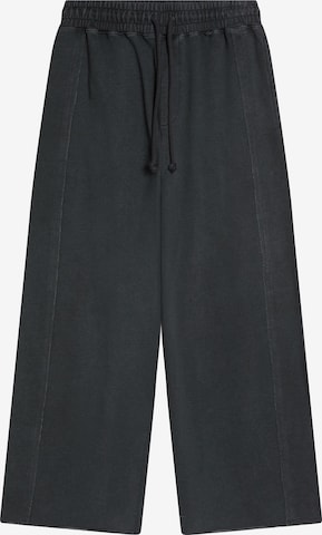 Wide Leg Jean Bershka en noir : devant