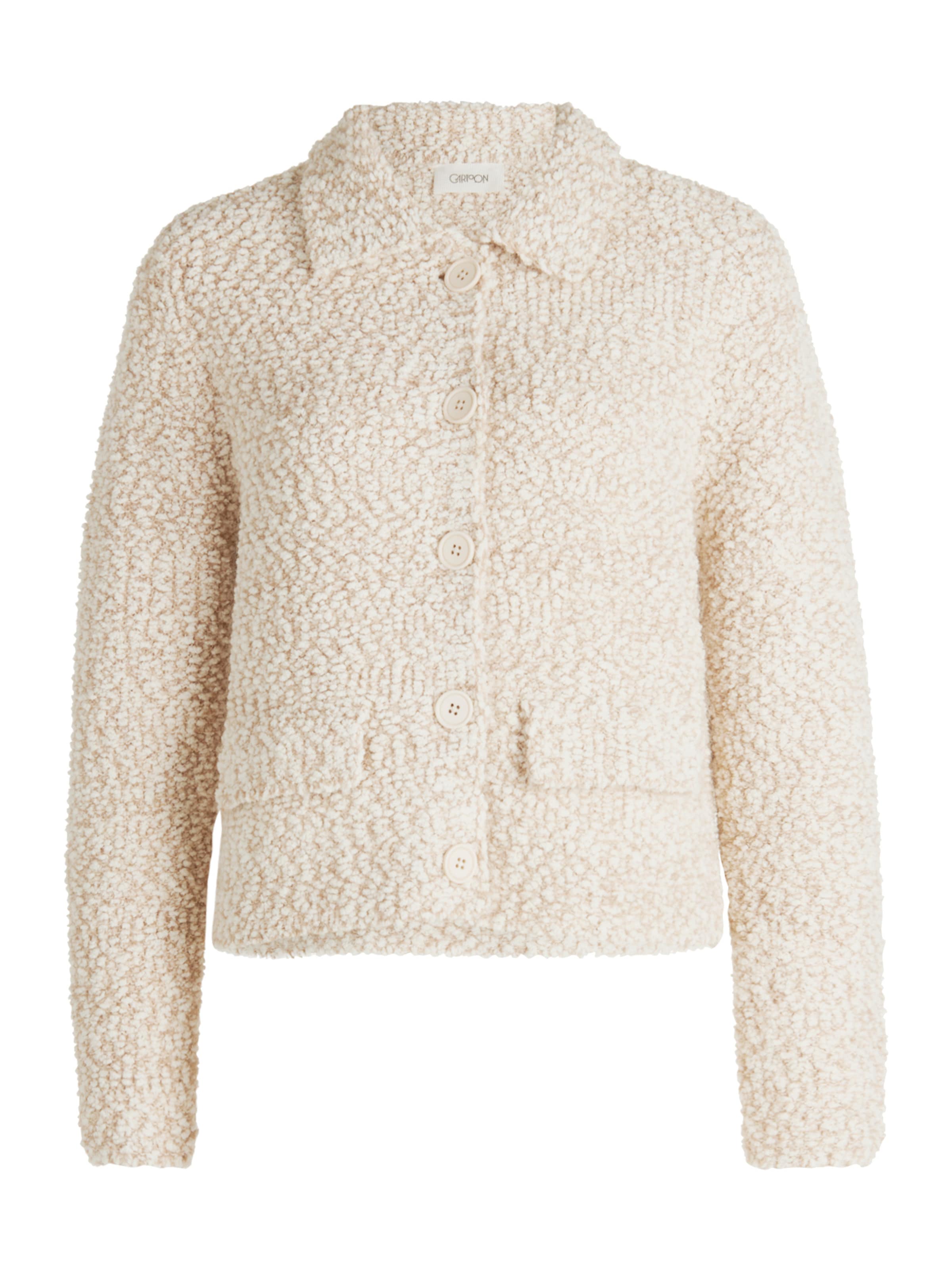 Cartoon Gebreid vest in Beige: voorkant