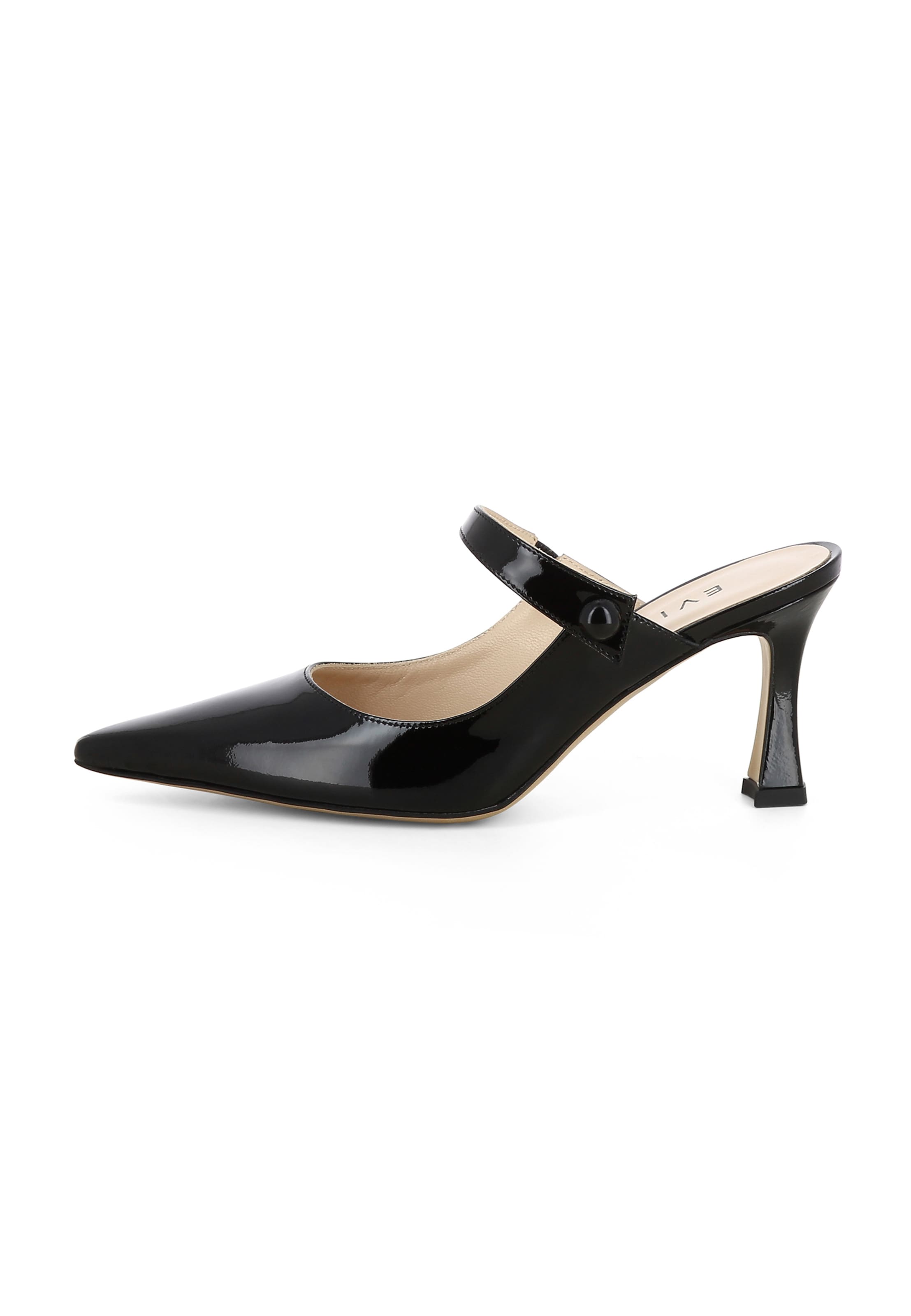 EVITA Mule in Black: front