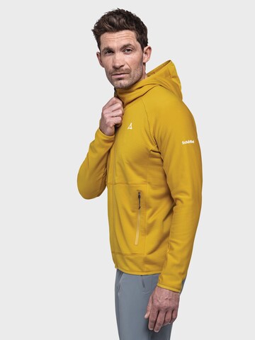 Schöffel Funktionele fleece-jas ' Hiking Fleece Hoody Style Cascata MNS ' in Geel