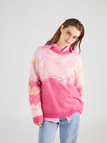 Nasty Gal Sweter w kolorze różowy: przód