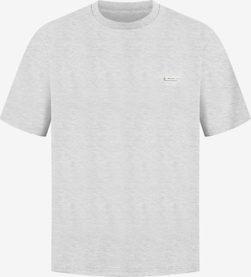 Smilodox Basic T-Shirt Ilyas in Grau: Vorderseite
