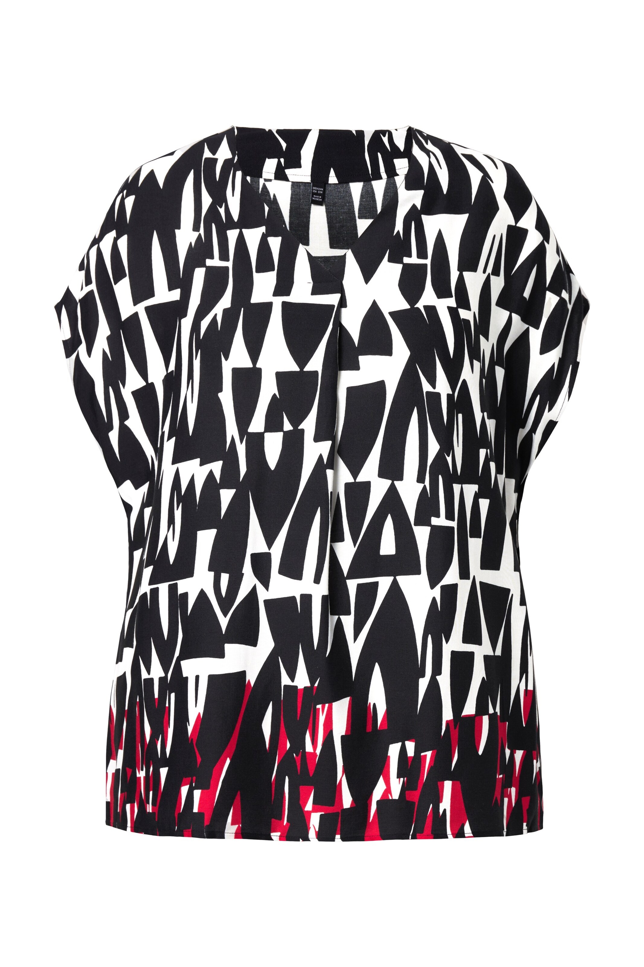 Ulla Popken Blouse in Zwart: voorkant