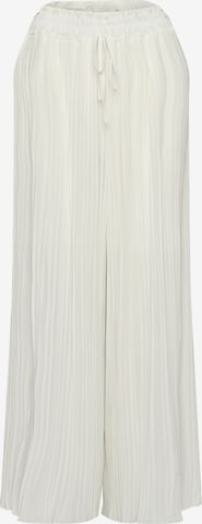 Lilavie Wide Leg Hose 'Kimm' in Weiß: Vorderseite