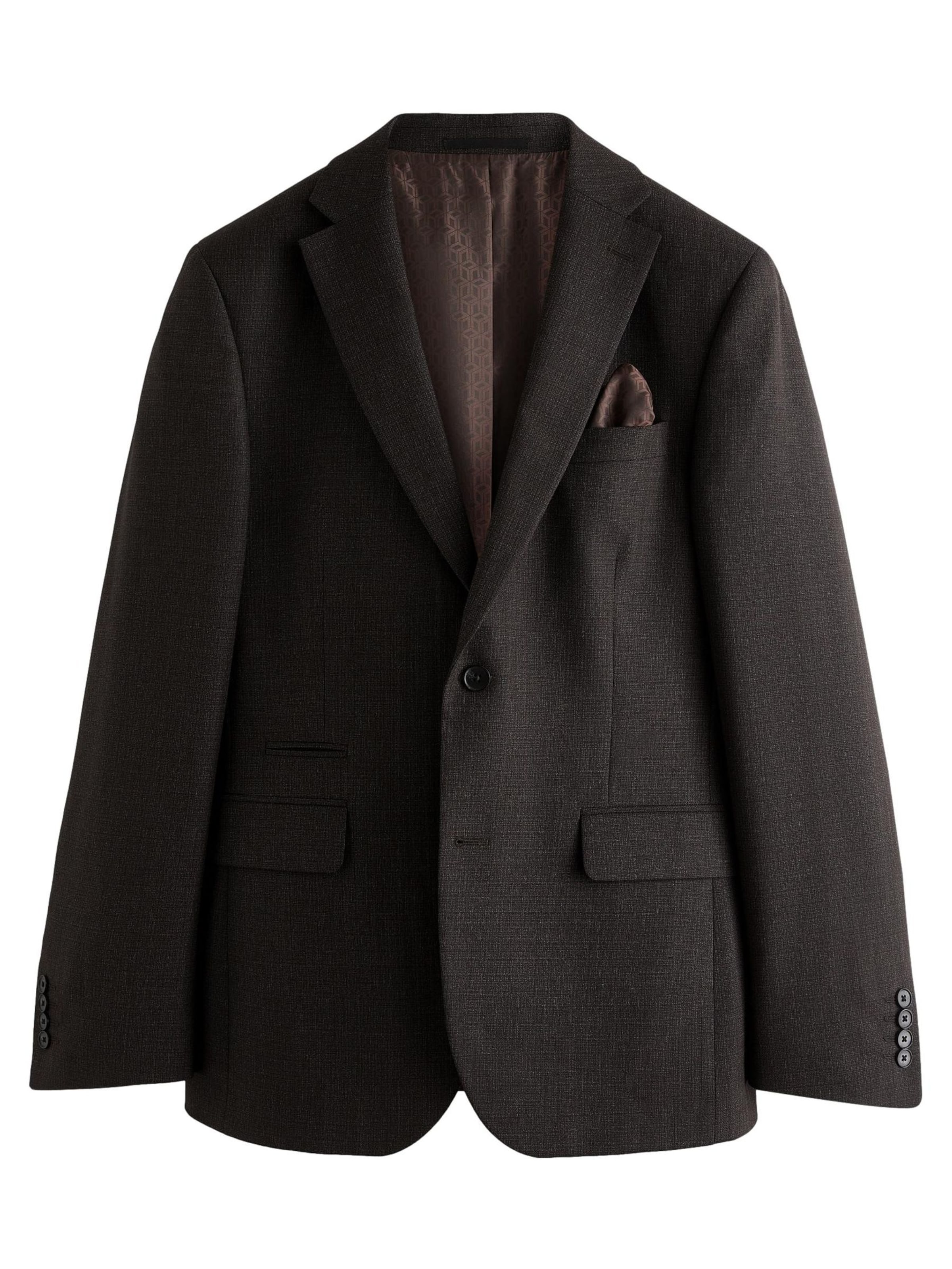 Next Slim Fit Sakko in Braun: Vorderseite