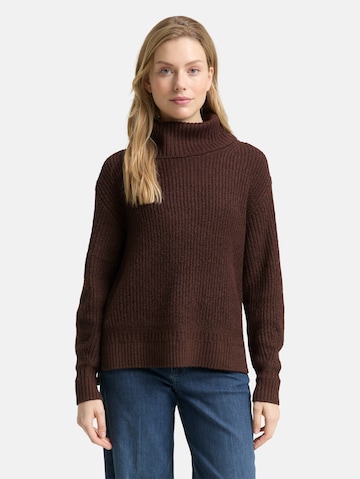 TOM TAILOR Sweater in Brown: front