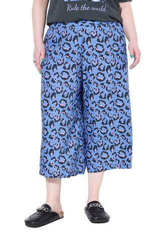Studio Untold Wide leg Broek in Blauw: voorkant