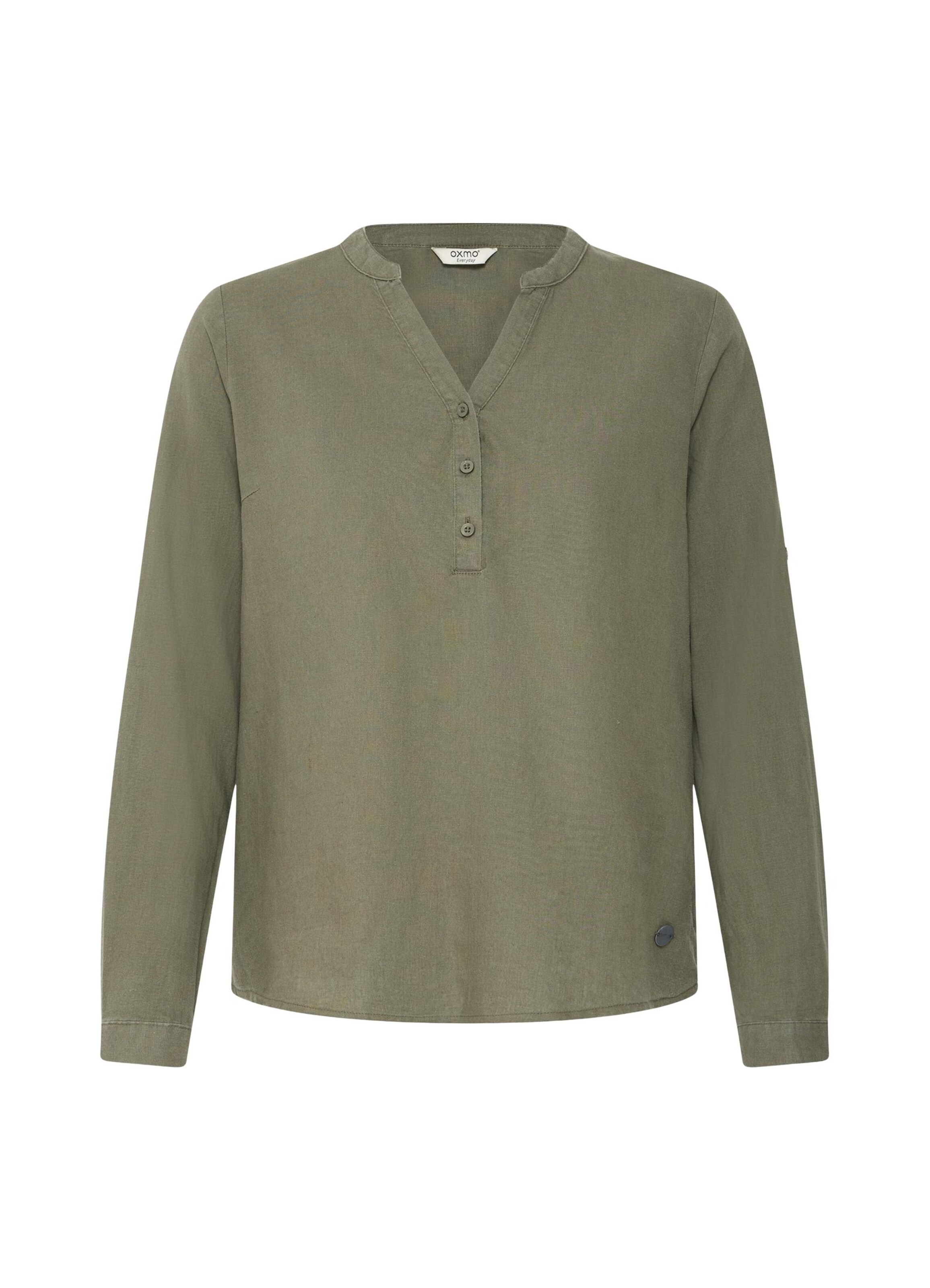 Oxmo Blouse in Green: front