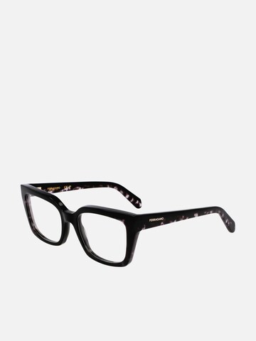 FERRAGAMO Zonnebril 'Ferragamo SF3010 Opaline burgundy/red tortoise 52/19/140 WOMAN Eyewear Frame' in Zwart: voorkant