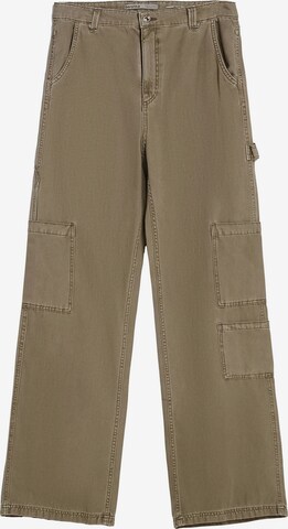 Pantaloni cargo di Bershka in beige: frontale