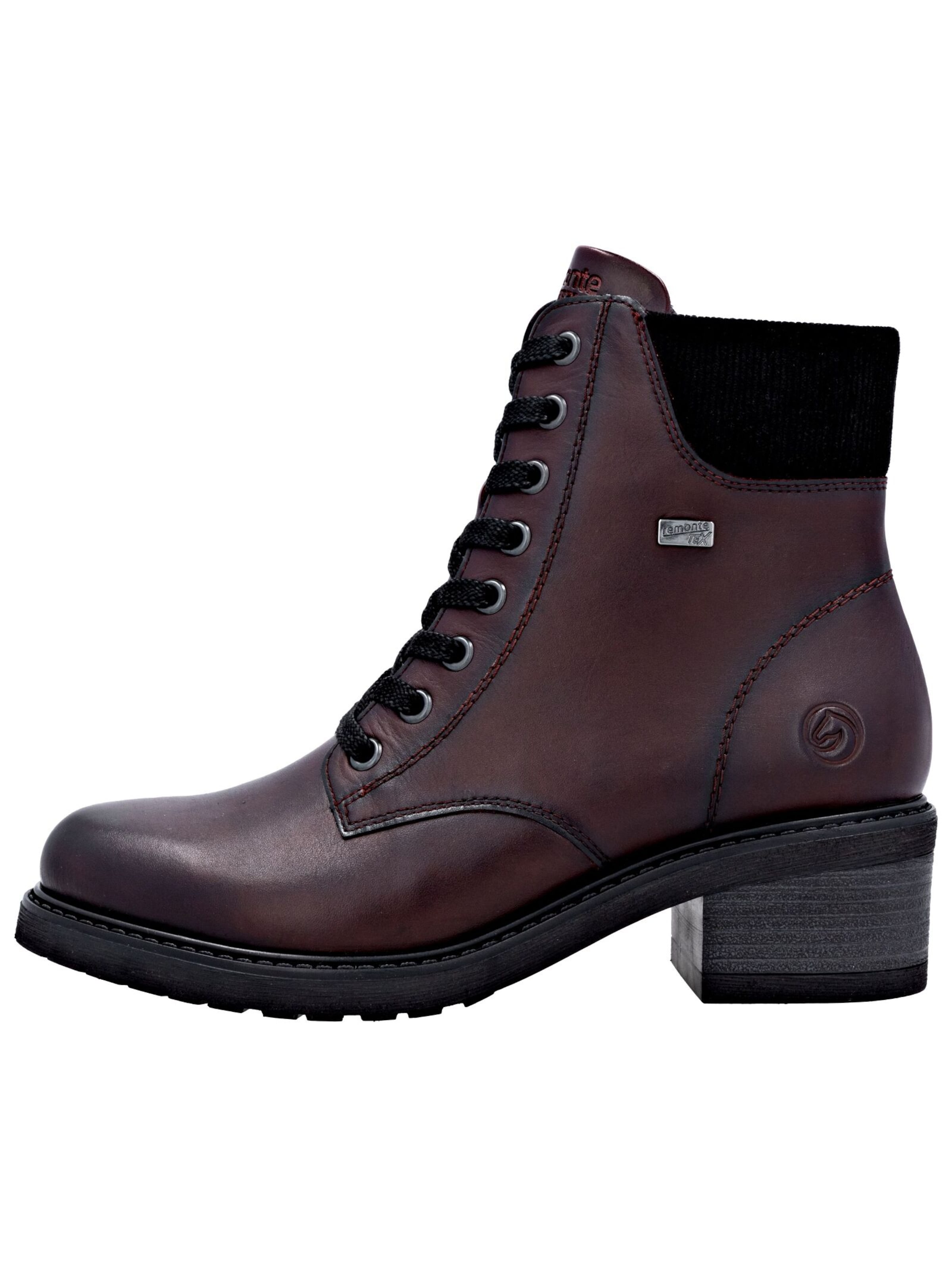 Bottines à lacets REMONTE en rouge