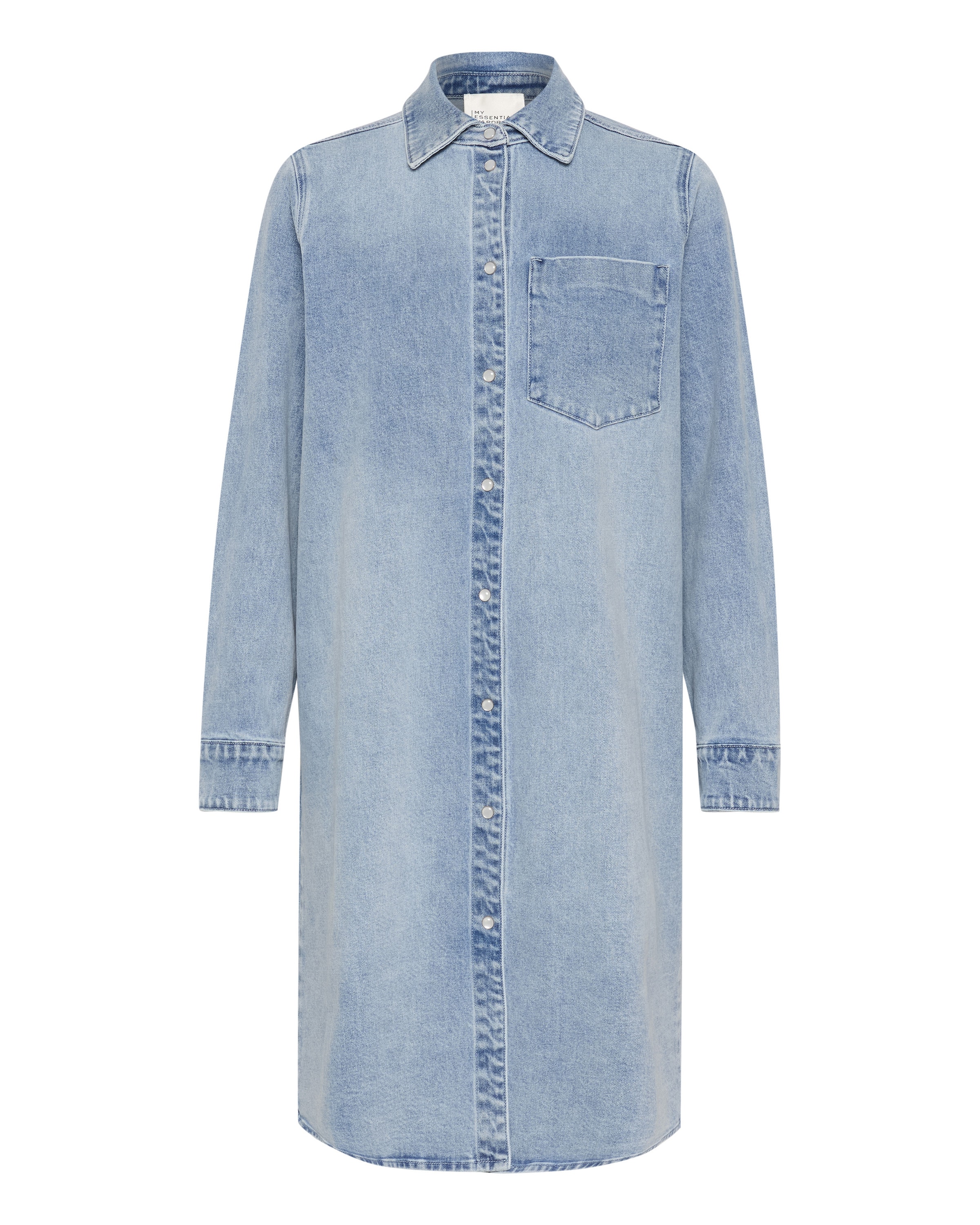 My Essential Wardrobe Skjortklänning 'Dagmar' i blå: framsida