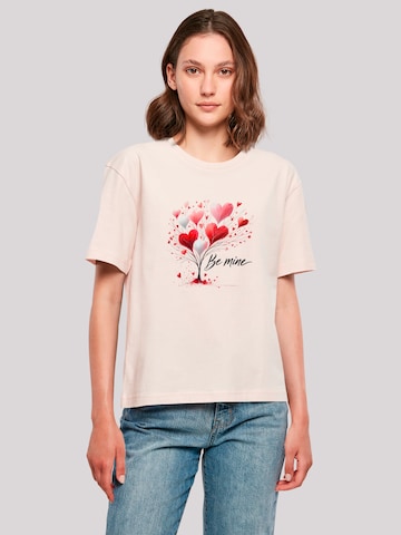 F4NT4STIC Shirt 'Herzbaum Be Mine!' in Pink: front