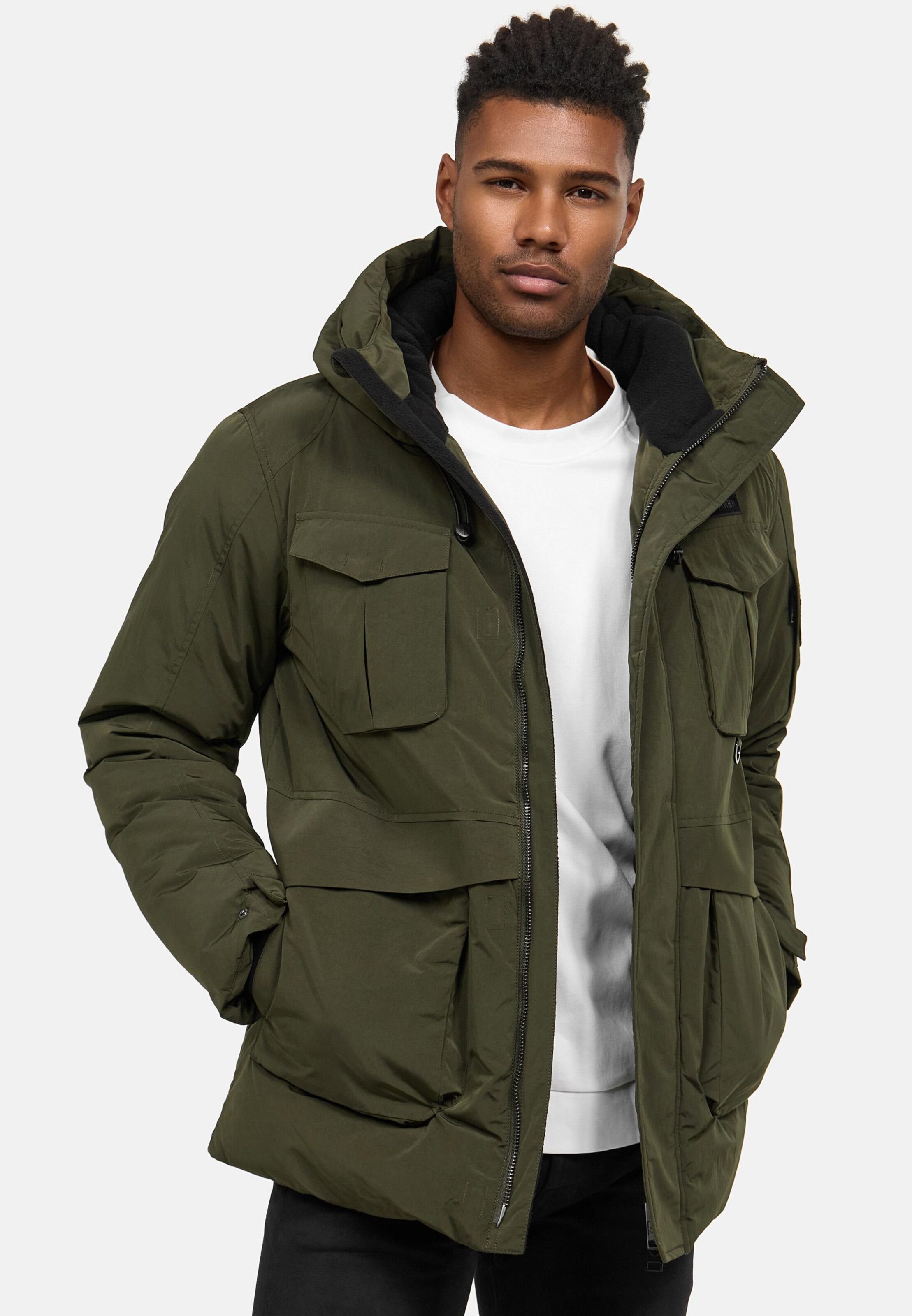 STONE HARBOUR Winter Jacket 'Edriik XX' in Dark Green | ABOUT YOU