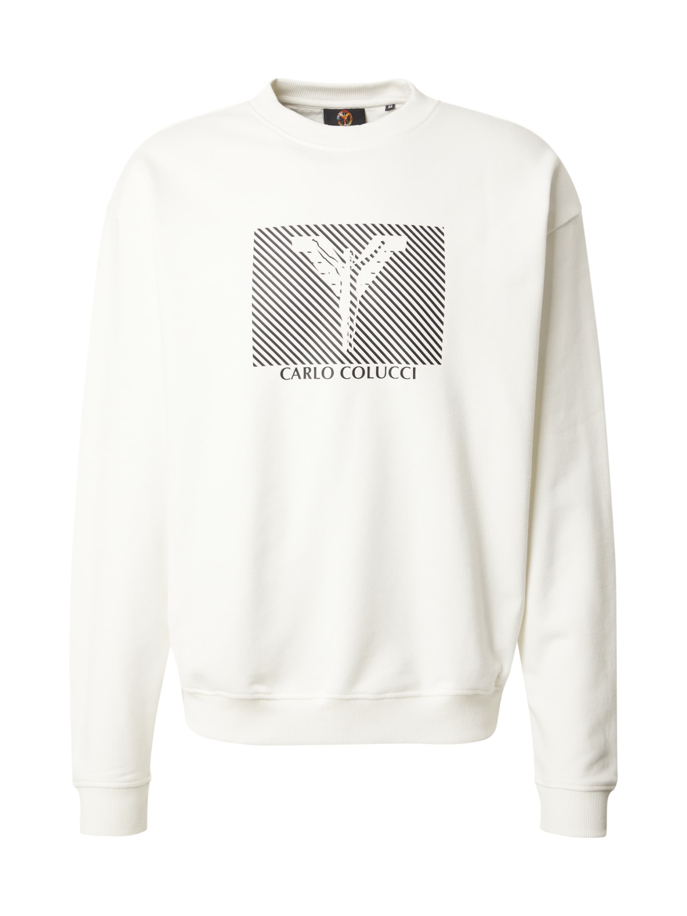 Carlo Colucci Sweatshirt in Wit: voorkant