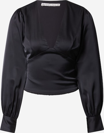 Abercrombie & Fitch Bluse in Schwarz: predná strana