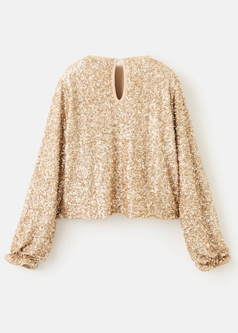MANGO KIDS Blouse 'Doraset' in Gold