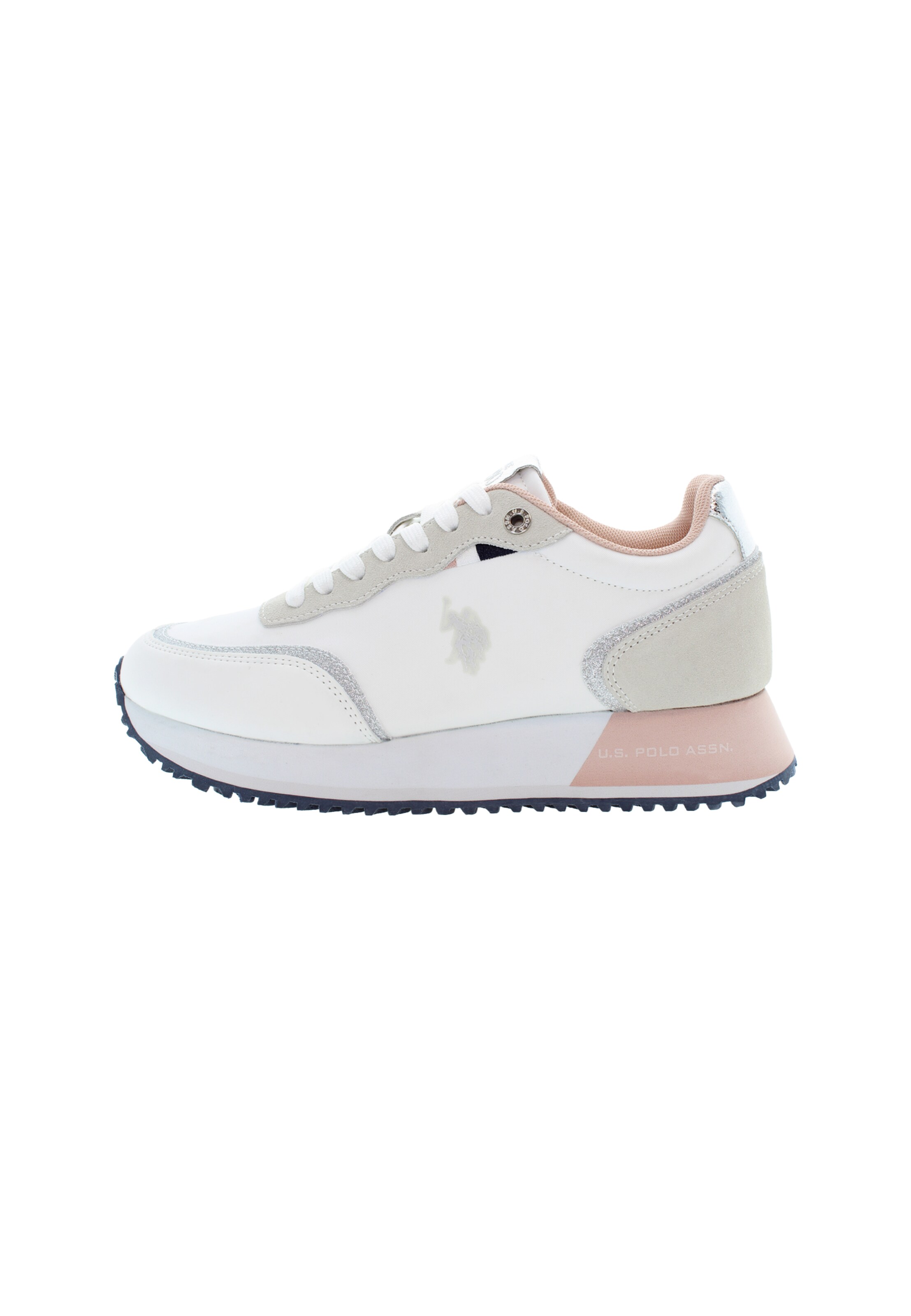 Sneaker bassa di U.S. POLO ASSN. in bianco: frontale