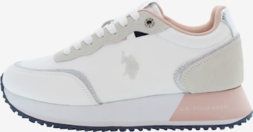 U.S. POLO ASSN. Sneakers laag in Wit: voorkant