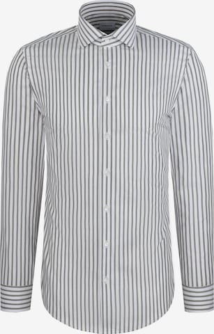 Coupe regular Chemise business 'CLASSIC ESSENTIALS ' SEIDENSTICKER en vert : devant