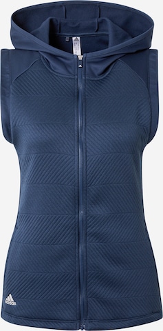 ADIDAS GOLF Sports Vest in Blue: front