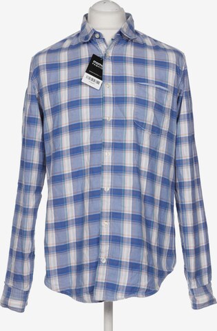 BOSS Orange Button Up Shirt in L in Blue: front