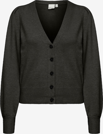ICHI Knit Cardigan 'SELLA' in Black: front