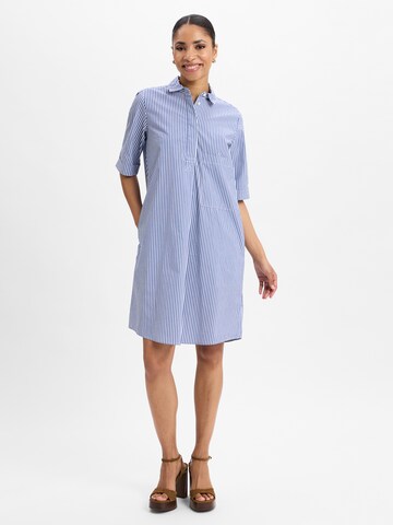 Marie Lund Kleid ' Lisa ' in Blau: Vorderseite