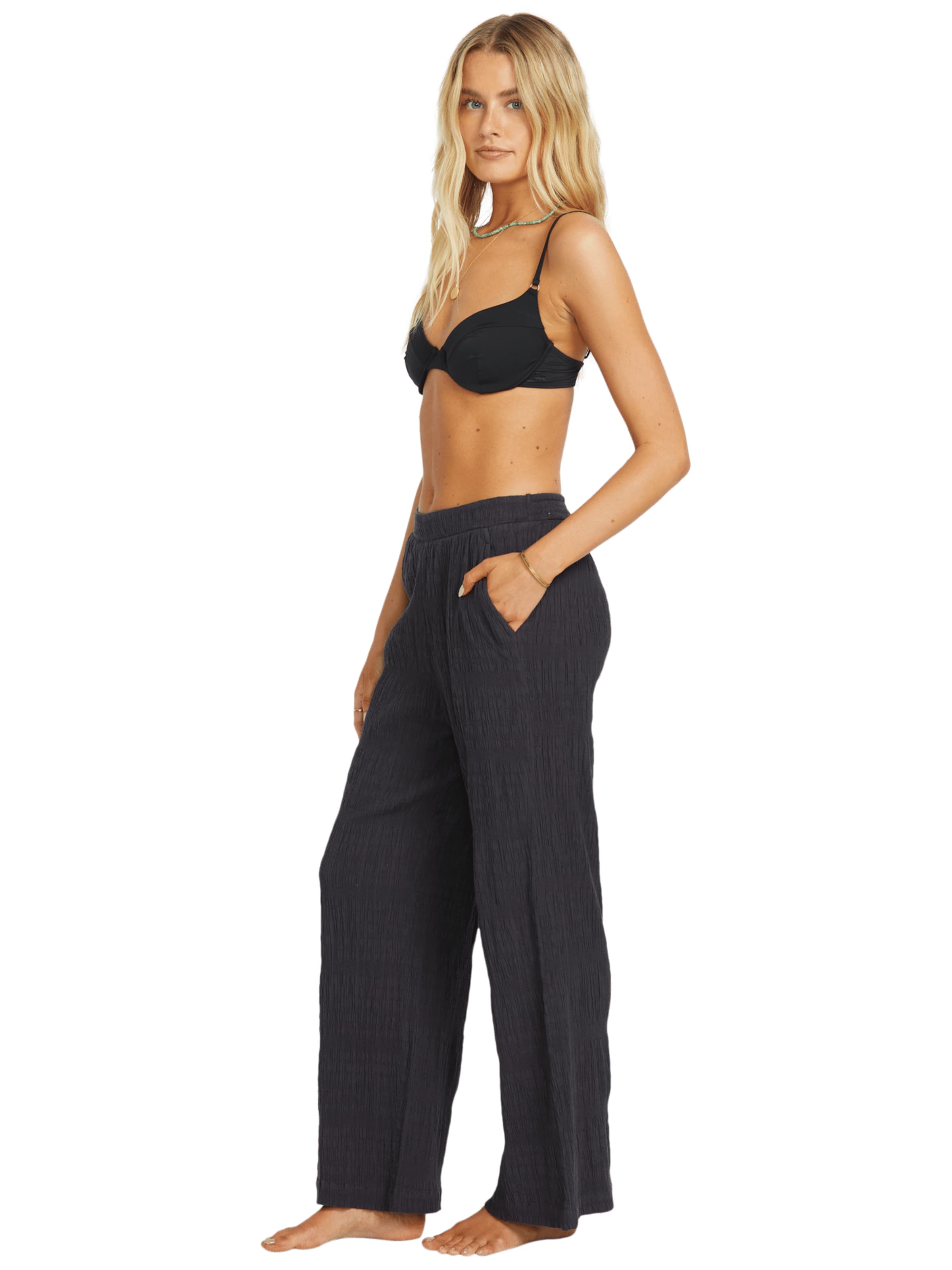 BILLABONG Loose fit Pants 'Sandy Shore' in Black