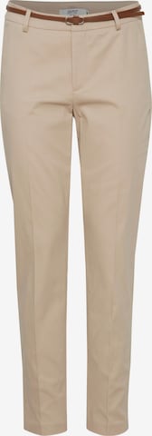 Oxmo Tapered Pants in Beige: front