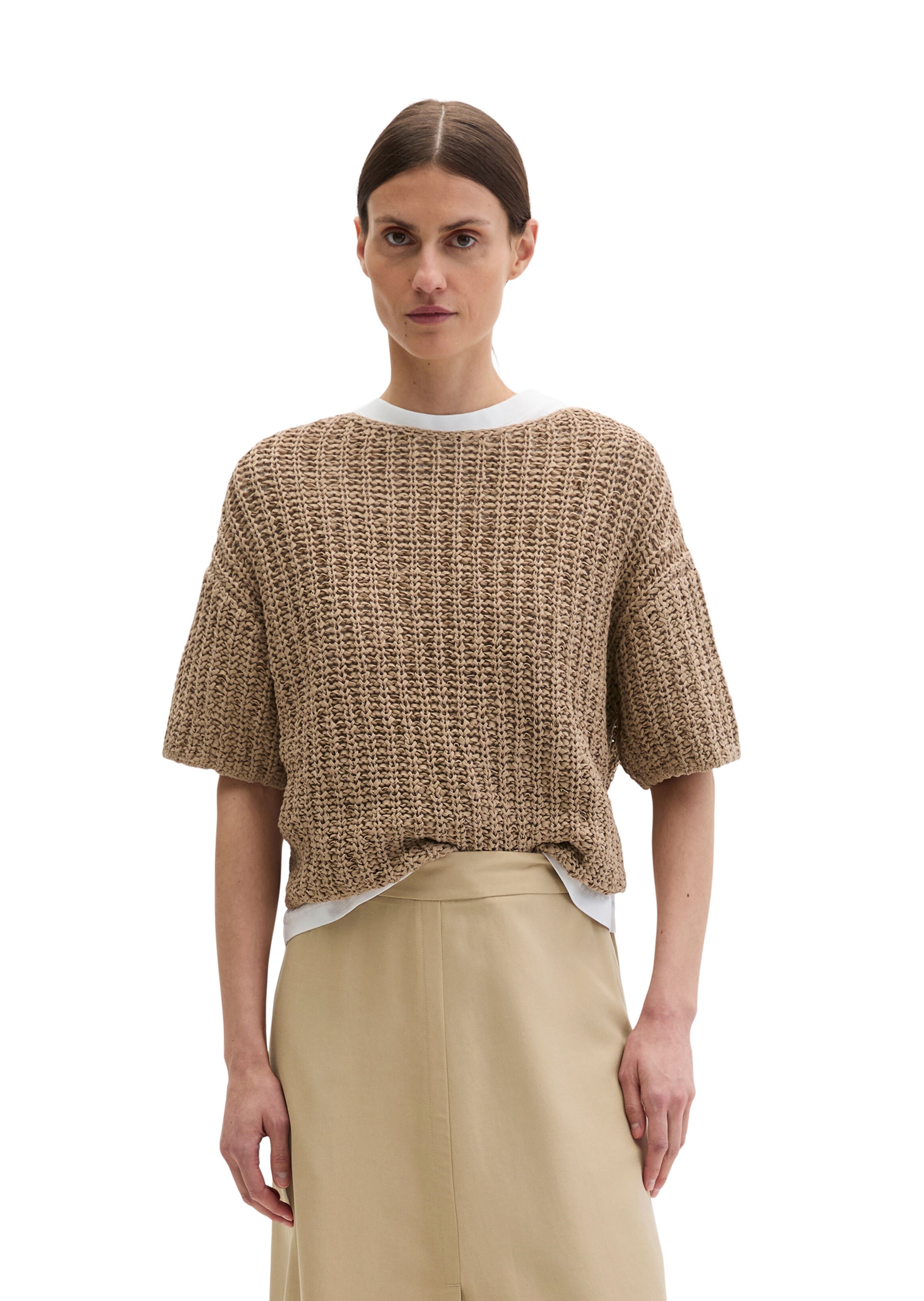 Marc O'Polo Pullover in Beige: Vorderseite