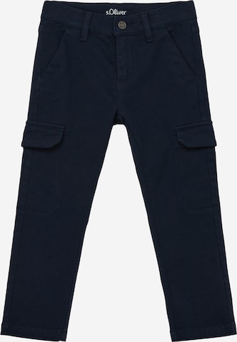 s.Oliver - regular Pantalón en azul: frente