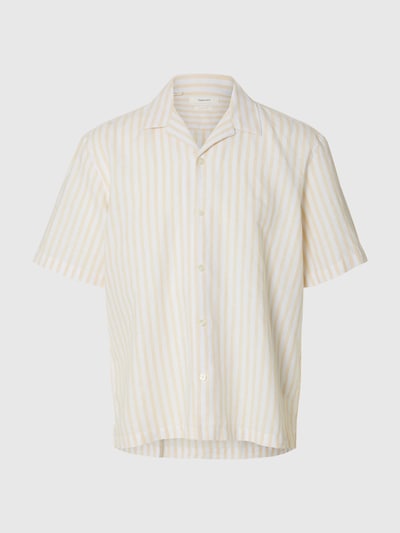 SELECTED Button Up Shirt 'SLHClay' in Yellow / White, Item view