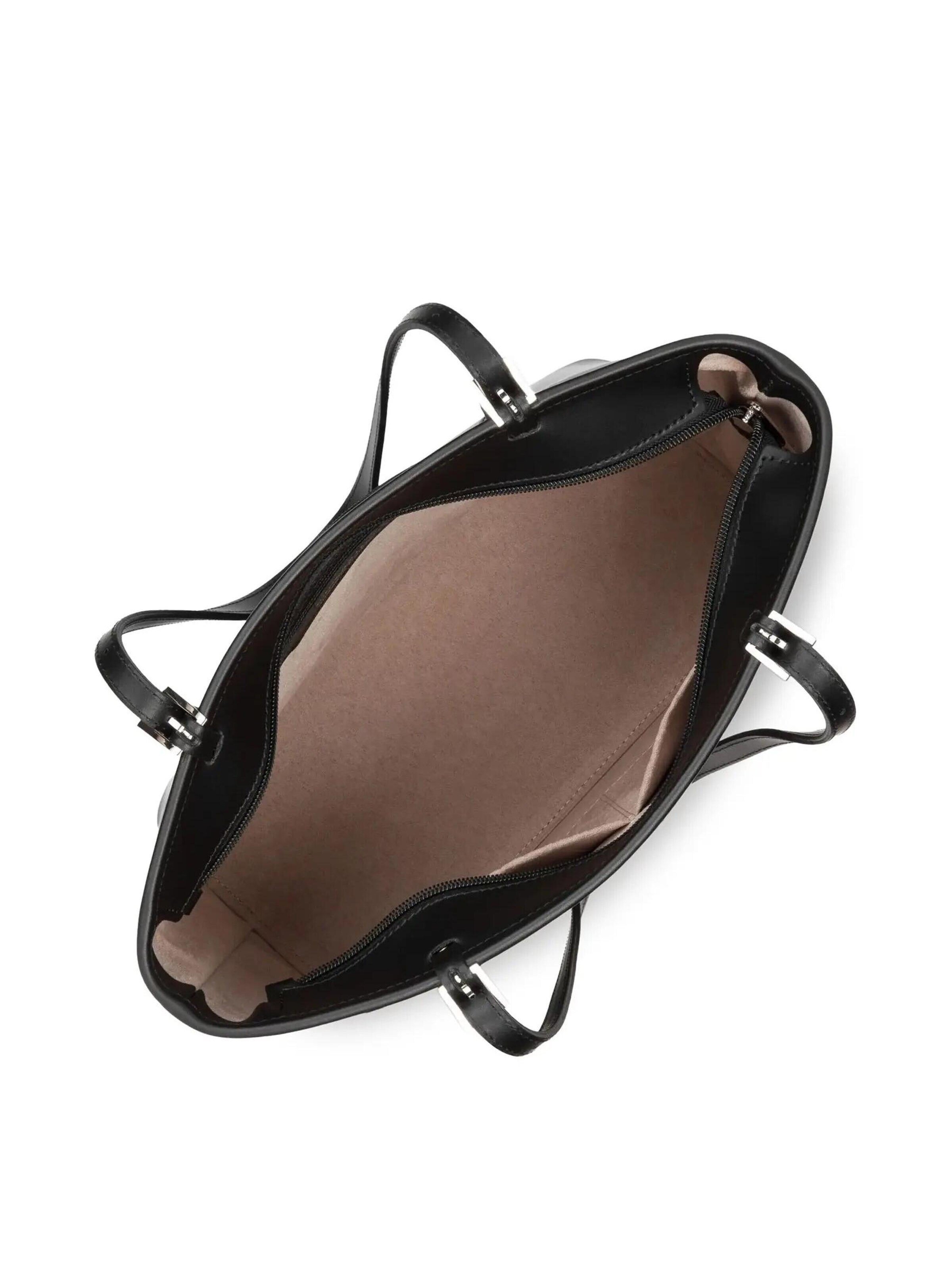 juoda LANCASTER Paris Pirkinių krepšys 'Lancaster Sac cabas épaule Zippée M Smooth Noir'