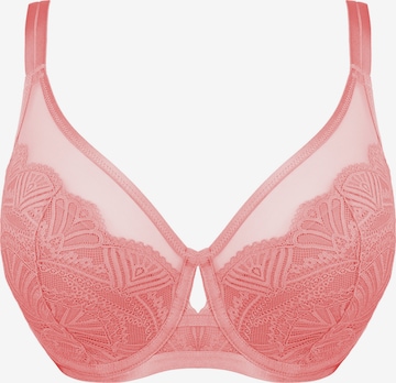 SugarShape T-Shirt Rintaliivi 'SENSLA LUXE' värissä vaaleanpunainen: etupuoli