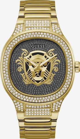 GUESS Analoog horloge ' KINGDOM ' in Goud: voorkant