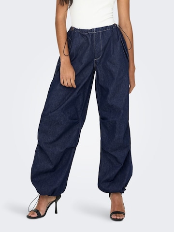 ONLY Loose fit Pants in Blue: front