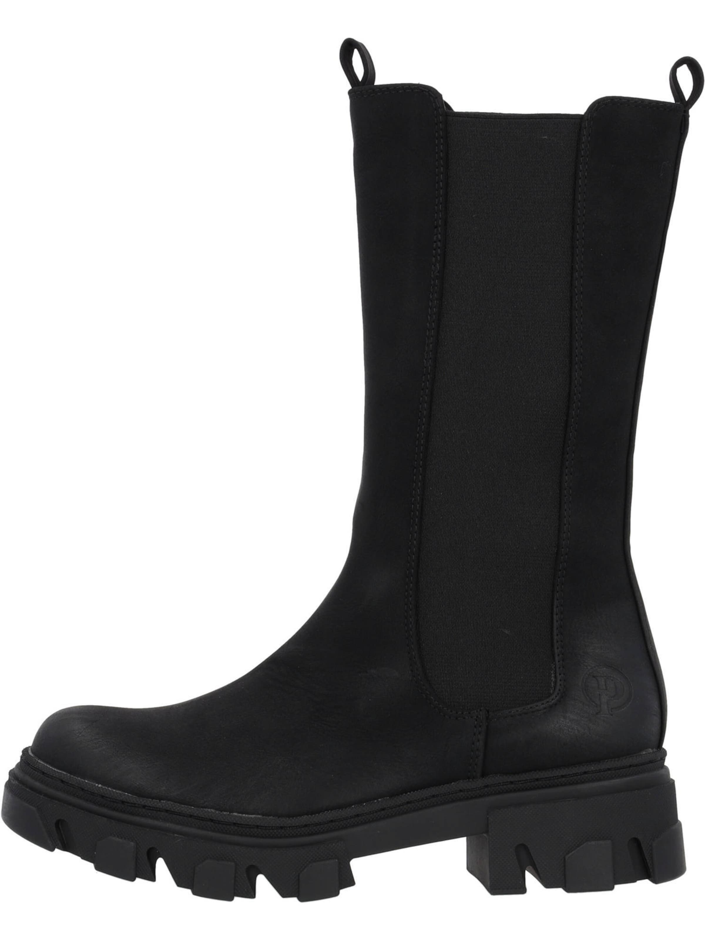 melns Palado Čelsijas zābaki 'Nikolos'