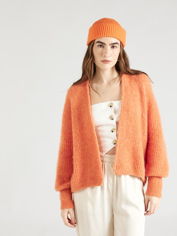 AMERICAN VINTAGE Cardigan 'East' i orange: forside