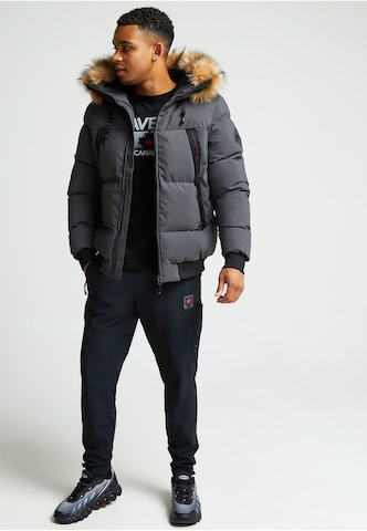 Zavetti Canada NAVAX HOODED BOMBER JACKET ' ' in Grau