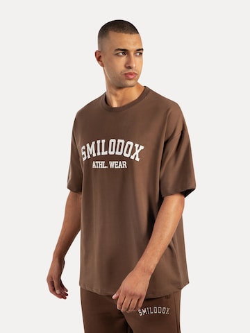 T-Shirt 'Kayson' Smilodox en marron