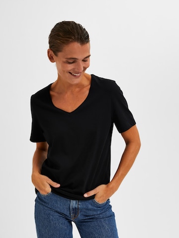SELECTED FEMME - Camiseta en negro