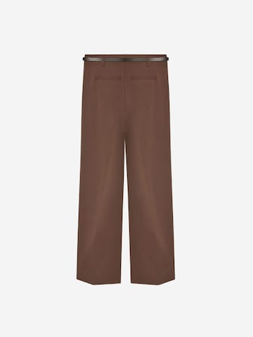 Dilvin Wide leg Broek 'Hose' in Bruin