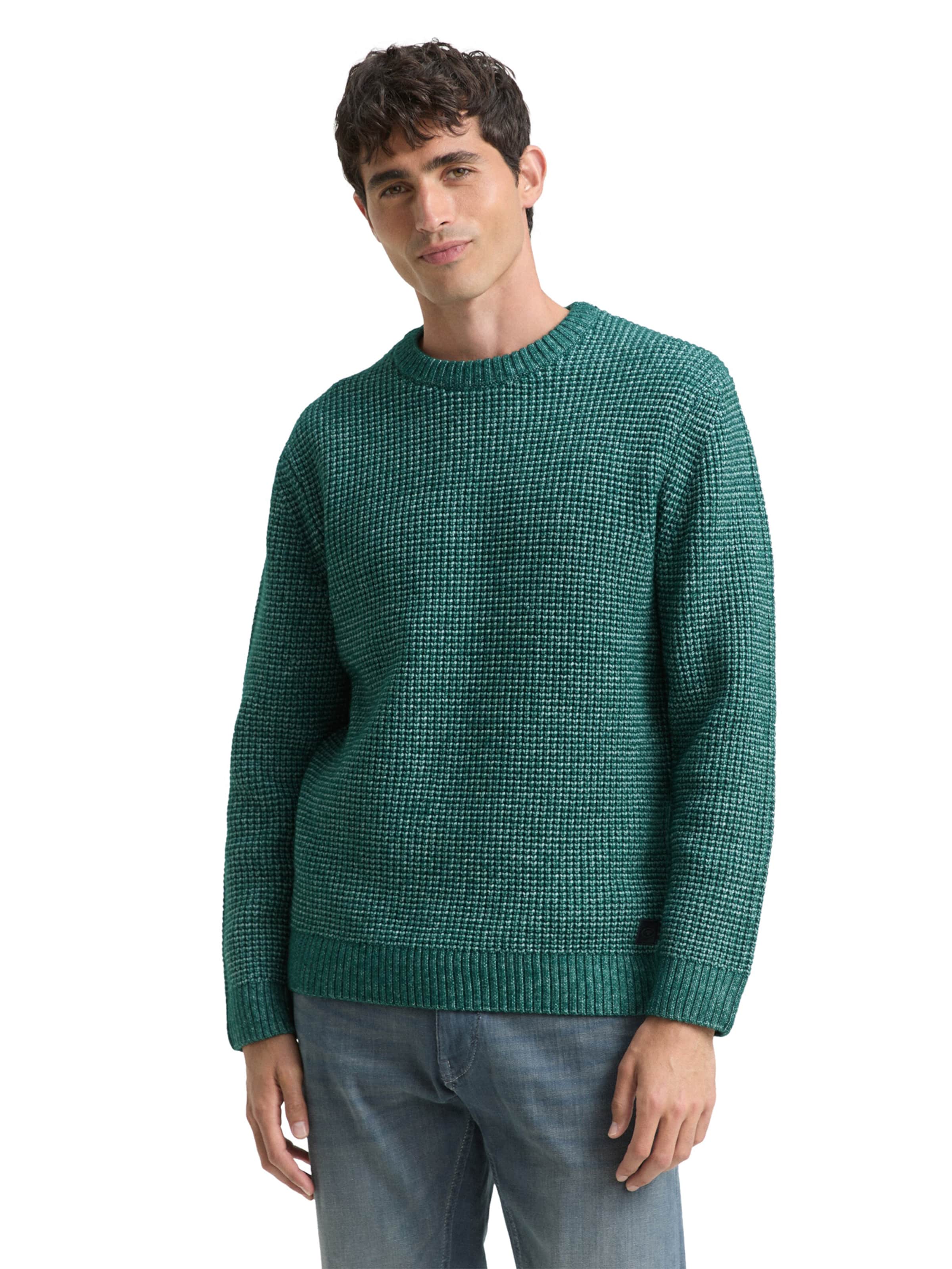 TOM TAILOR Свитер в Зеленый: спереди