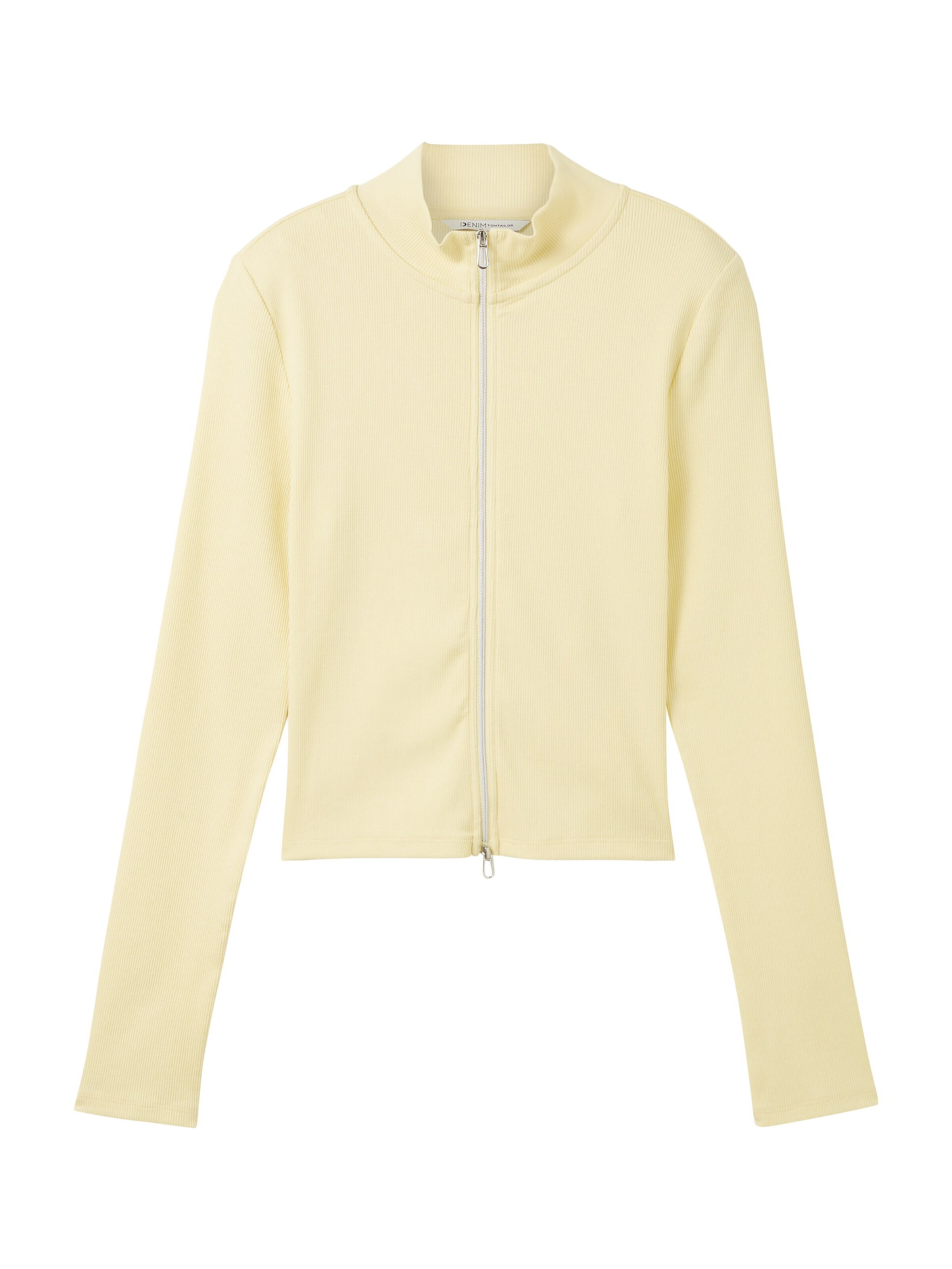 TOM TAILOR DENIM Strickjacke in Gelb: Vorderseite
