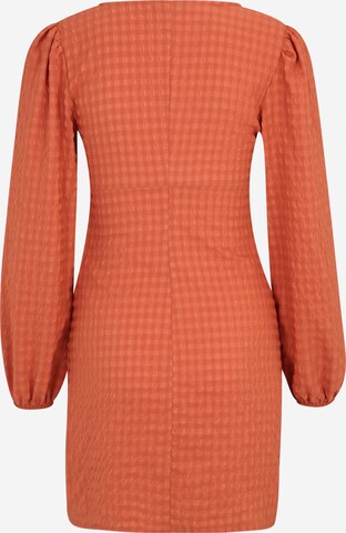 Trendyol Petite Košilové šaty – oranžová