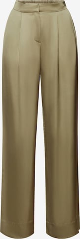 ESPRIT Loose fit Pleated Pants in Green: front